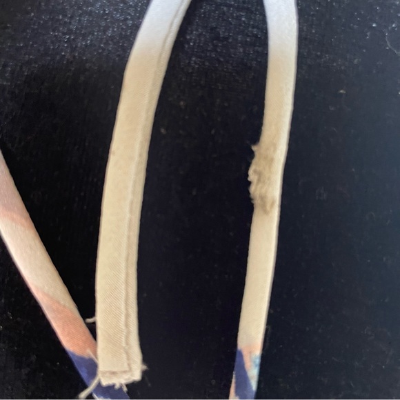 LULUS All I Need Grey Blue and Pink Floral Print Strappy Maxi Dress size large - Picture 9 of 10